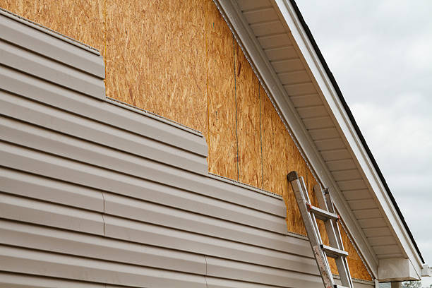 Professional Siding technician working in Schiller Park, IL